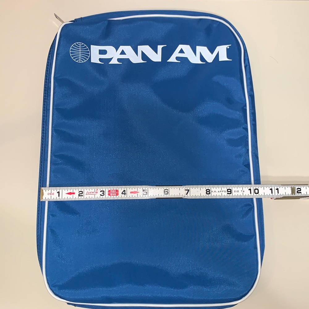 Vintage PAN AM Airlines Zippered Document/Shirt Bag